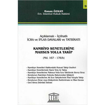 Kambiyo Senetlerine Mahsus Yolla Takip - Seri 9 Hasan Özkan