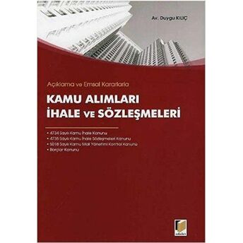 Kamu Alımları Ihale Ve Sözleşmeleri Duygu Kılıç