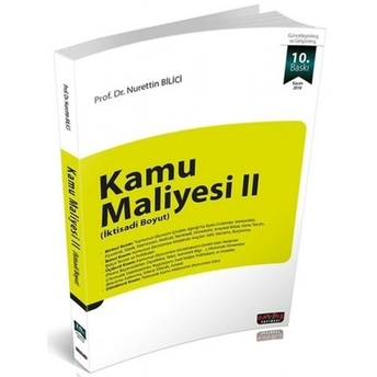 Kamu Maliyesi 2 Iktisadi Boyut - Nurettin Bilici Nurettin Bilici