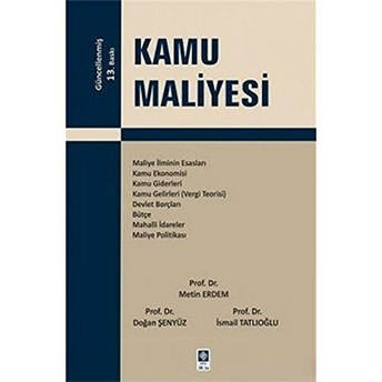 Kamu Maliyesi - Ismail Tatlıoğlu