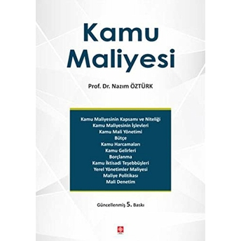 Kamu Maliyesi (Nazım Öztürk) Nazım Öztürk