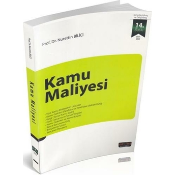 Kamu Maliyesi Nurettin Bilici