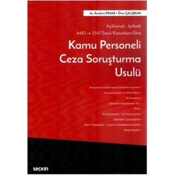 Kamu Personeli Ceza Soruşturma Usulü Ibrahim Pınar