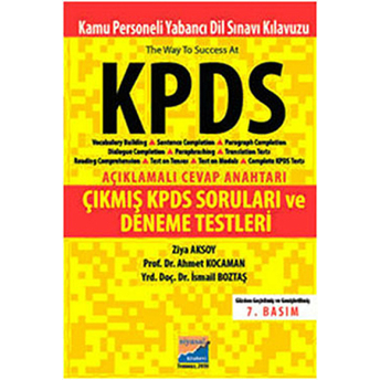 Kamu Personeli Yabancı Dil Sınavı Kılavuzu / The Way To Success At Kpds Ismail Boztaş