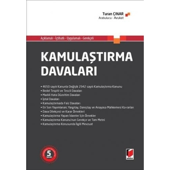 Kamulaştırma Davaları Turan Çınar