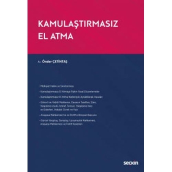 Kamulaştırmasız El Atma Önder Çetintaş