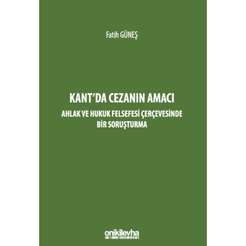 Kant'Da Cezanın Amacı Fatih Güneş