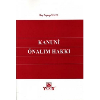 Kanuni Önalım Hakkı Ilay Zeynep Suata