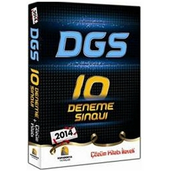 Kapadokya 2014 Dgs 10 Deneme Sınavı (10 Fasikül Set) Gürol Cengiz