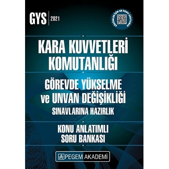 Kara Kuvvetleri Komutanlığı Görevde Yükselme Ve Unvan Değişikliği Sınavlarına Hazırlık Konu Anlatımlı Soru Bankası Kolektif