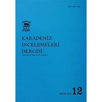 Karadeniz Incelemeleri Dergisi Sayı: 12