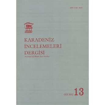 Karadeniz Incelemeleri Dergisi Sayı: 13 Kolektif