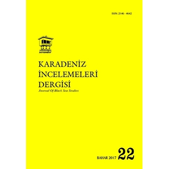 Karadeniz Incelemeleri Dergisi Sayı 22