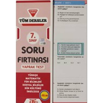 Karatay 7.Sınıf Tüm Dersler Yaprak Test