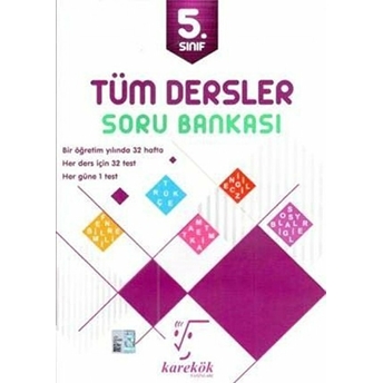 Karekök 5. Sınıf Tüm Dersler Soru Bankası Kolektif