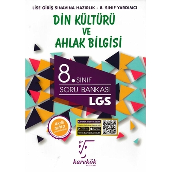 Karekök 8. Sınıf Lgs Din Kültürü Ahlak Bilgisi Soru Bankası