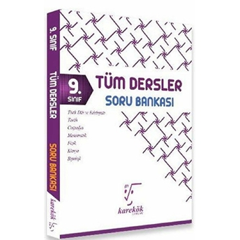 Karekök 9. Sınıf Tüm Dersler Soru Bankası (Yeni) Kolektif