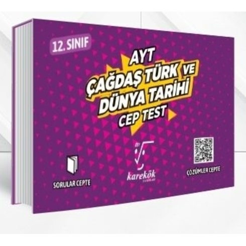 Karekök Ayt Çağdaş Türk Ve Dünya Tarihi Cep Test