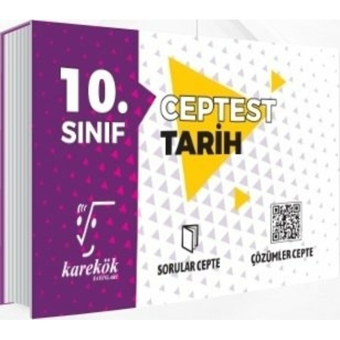 Karekök Yayıncılık 10. Sınıf Cep Test Tarih