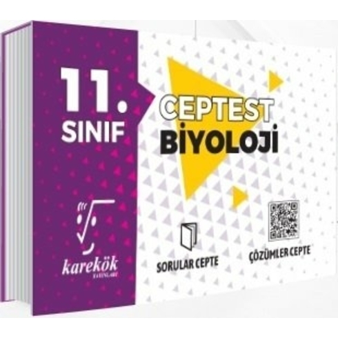 Karekök Yayıncılık 11. Sınıf Cep Test Biyoloji