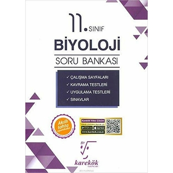 Karekök Yayınları 11. Sınıf Biyoloji Soru Bankası