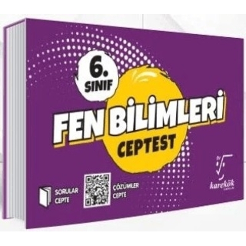 Karekök Yayınları 6. Sınıf Fen Bilimleri Cep Test Komisyon