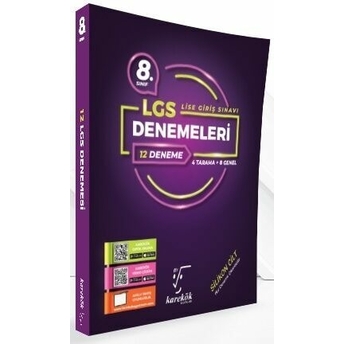 Karekök Yayınları 8. Sınıf Lgs 12 Li Deneme Seti Komisyon