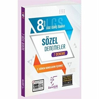 Karekök Yayınları 8. Sınıf Lgs 7'Li Sözel Deneme Kolektif