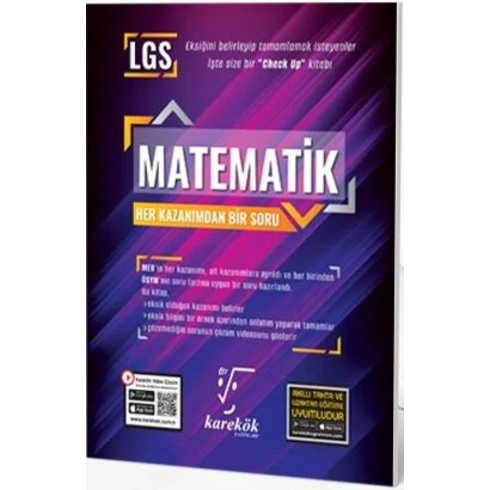 Karekök Yayınları 8. Sınıf Lgs Matematik Her Kazanım Bir Soru Komisyon