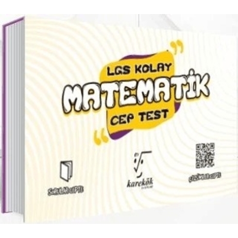 Karekök Yayınları 9. Sınıf Matematik Kolay Cep Test Komisyon