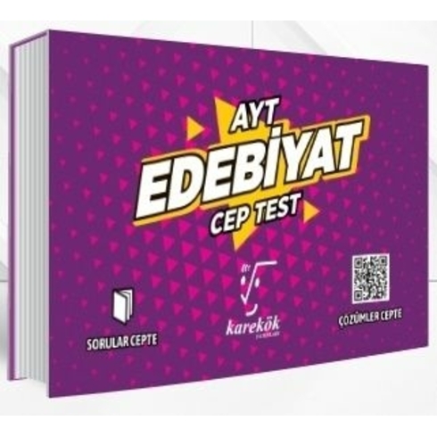 Karekök Yayınları Ayt Cep Test Edebiyat