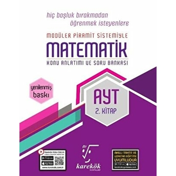 Karekök Yayınları Ayt Matematik Konu Anlatımlı Soru Bankası 2. Kitap Komisyon