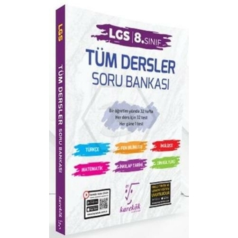 Karekök Yayınları Lgs 8.Sınıf Tüm Dersler Soru Bankası Komisyon