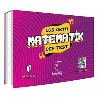 Karekök Yayınları Lgs Cep Test Matematik (Orta)