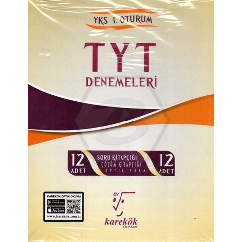 Karekök Yayınları Tyt 12 Li Deneme Seti 1. Oturum