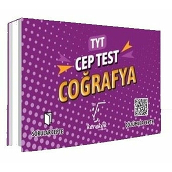 Karekök Yayınları Tyt Cep Test Coğrafya