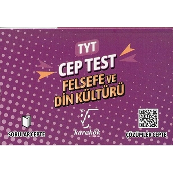 Karekök Yayınları Tyt Cep Test Felsefe Ve Din Kültürü