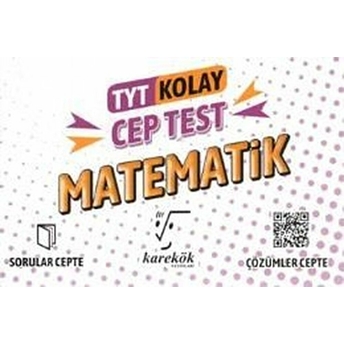 Karekök Yayınları Tyt Cep Test Matematik (Kolay)