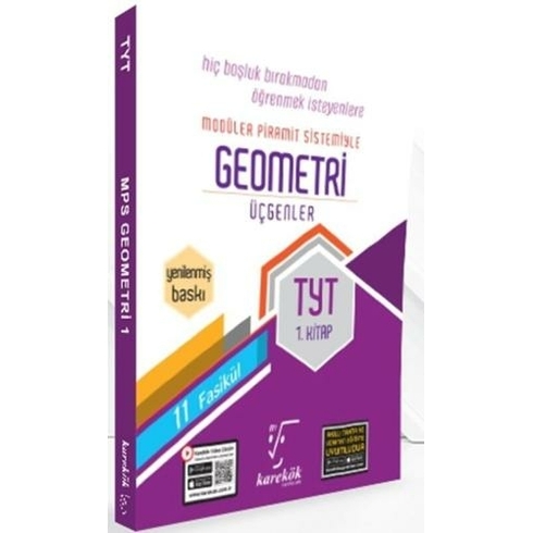 Karekök Yayınları Tyt Geometri Üçgenler 1. Kitap Mps 11 Fasikül Komisyon