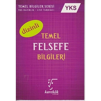 Karekök Yks Temel Felsefe Bilgileri El Kitabı Ahmet Sezgin