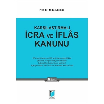 Karşılaştırmalı Icra Ve Iflas Kanunu Ali Cem Budak