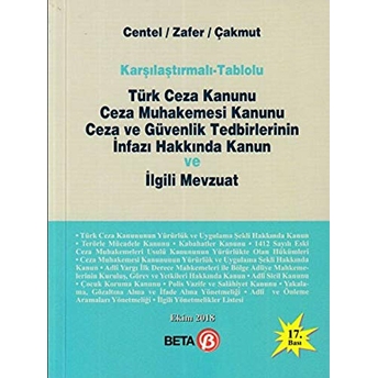 Karşılaştırmalı -Tablolu Türk Ceza Kanuna Ceza Özlem Çakmut