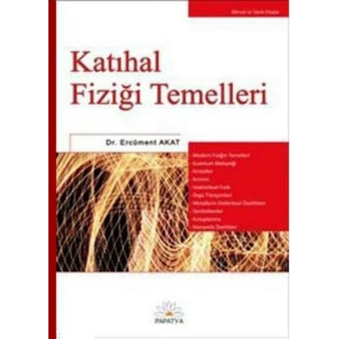 Katıhal Fiziği Temelleri - Ercüment Akat