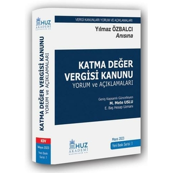 Katma Değer Vergisi Kanunu M. Mete Uslu