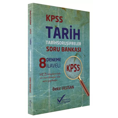 Kazancam Kpss Tarih Soru Şifreler Soru Bankası Çözümlü (8 Deneme Ilaveli) - Bekir Ulusan Kazancam Yayınları