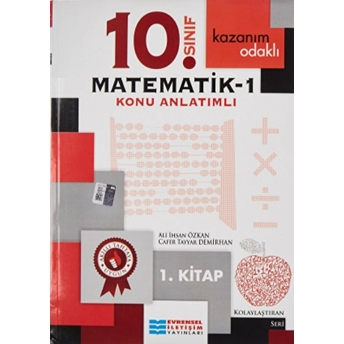 Kazanım Odaklı 10. Sınıf Matematik Konu Anlatımlı 1-2 (2 Kitap Takım) Ali Ihsan Özkan