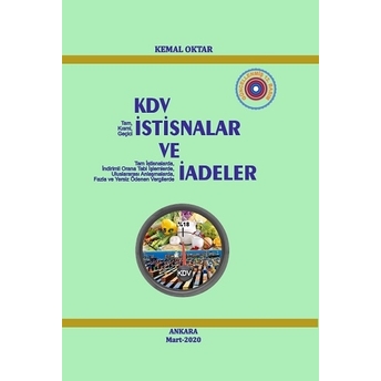 Kdv - Istisnalar Ve Iadeler Kemal Oktar