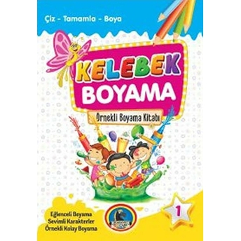 Kelebek Boyama Kitabı (8 Kitap Takım) Kolektıf