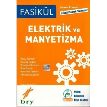 Kelepir Birey Yayınları Sınavın Provası Çıkabilecek Sorular Fasikül Elektrik Ve Manyetizma Komisyon