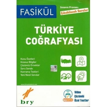 Kelepir Birey Yayınları Sınavın Provası Çıkabilecek Sorular Fasikül Türkiye Coğrafyası Komisyon